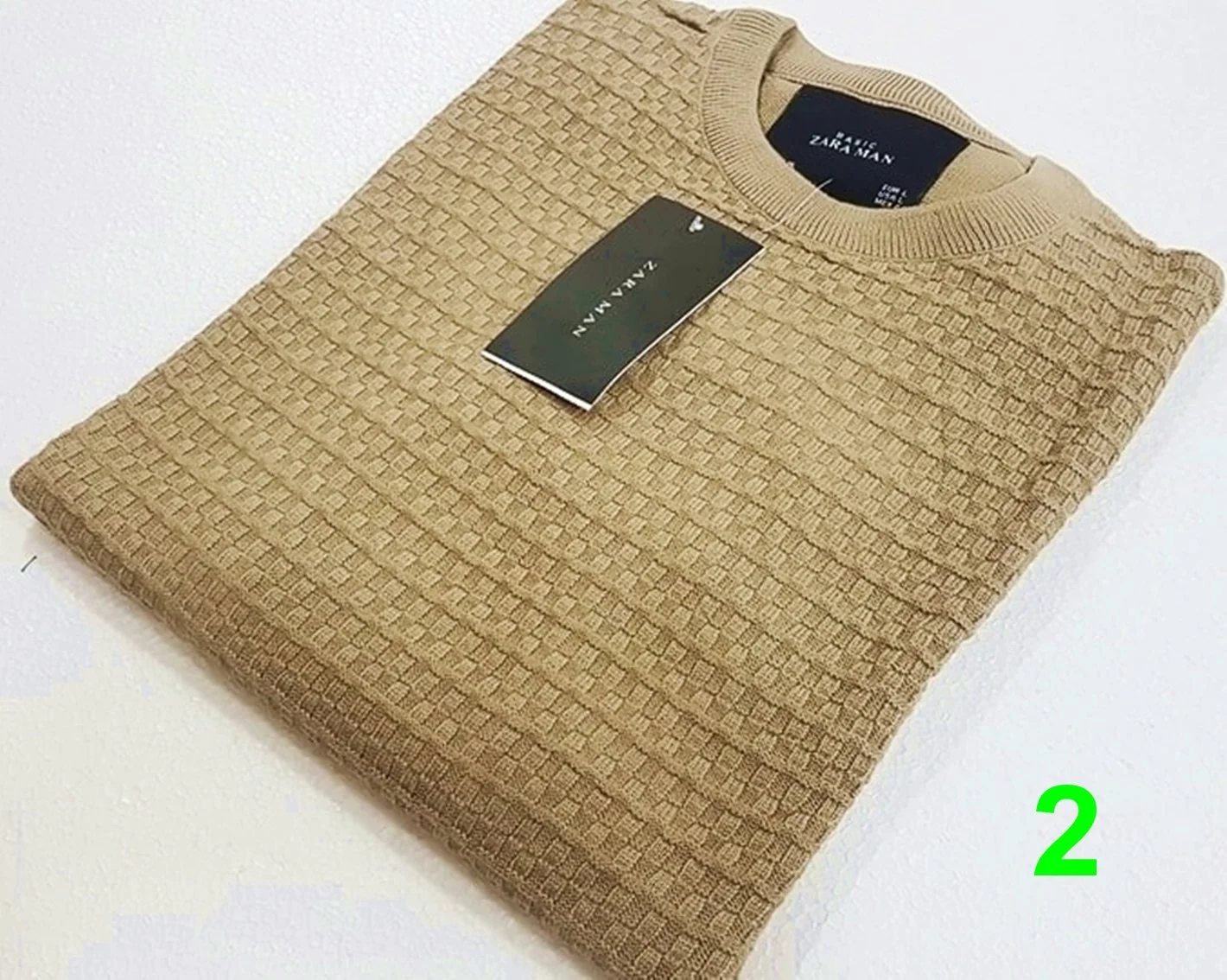 Zara Man Textured Knit Sweater