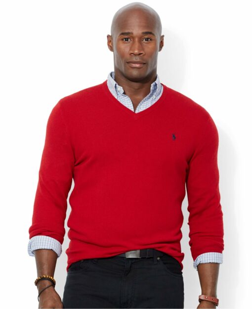 mens v neck jumper ralph lauren