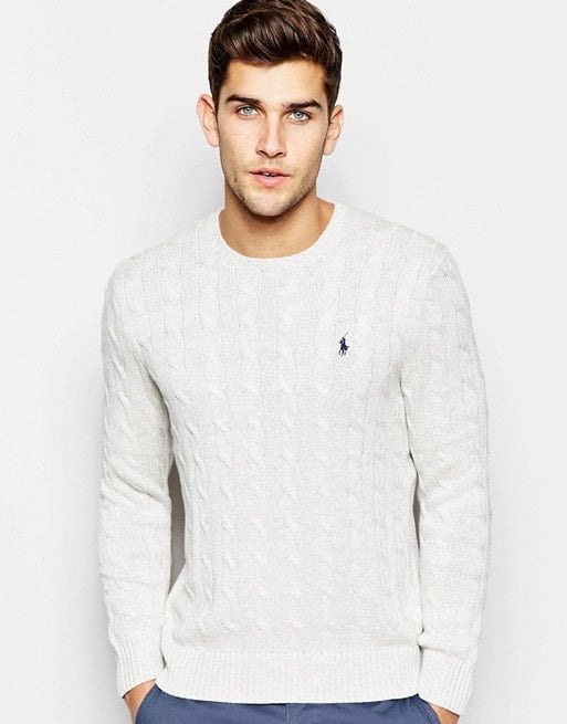 ralph lauren white sweater mens