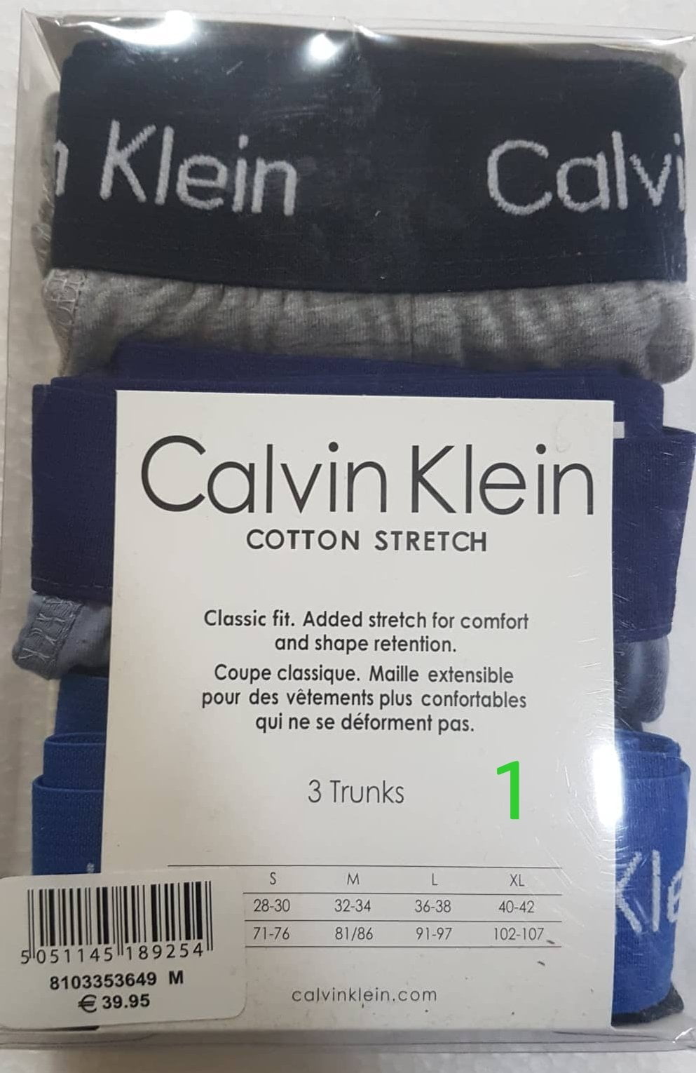 Calvin Klein 3 Trunks Pack