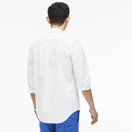 white lacoste regular fit oxford woven shirt mens whitewhite 1 min 510x510 - Lacoste Premium Oxford Shirts