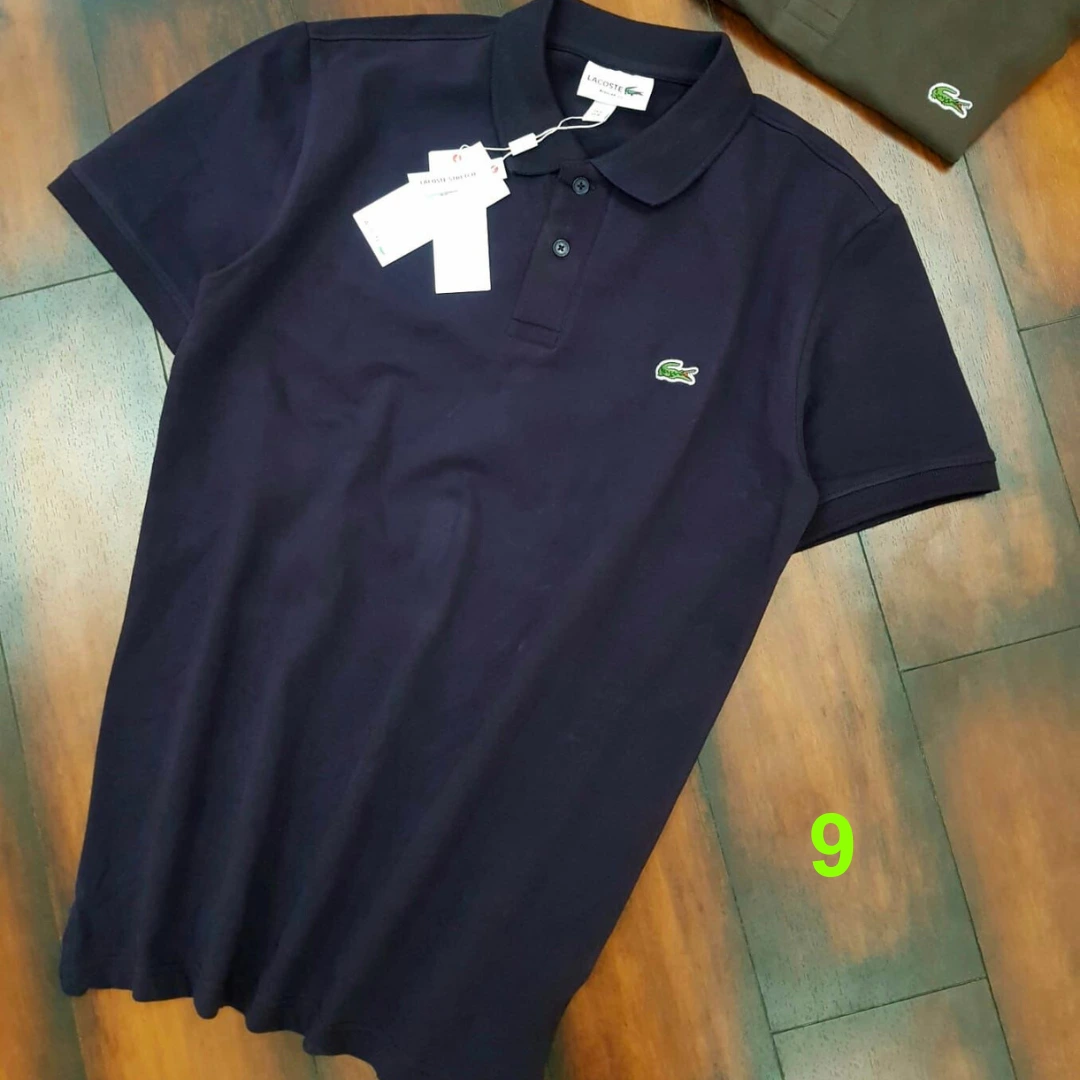 Lacoste Men's Short Sleeve Pique L.12.12 Classic Fit Polo Shirt, Navy Blue,  9 